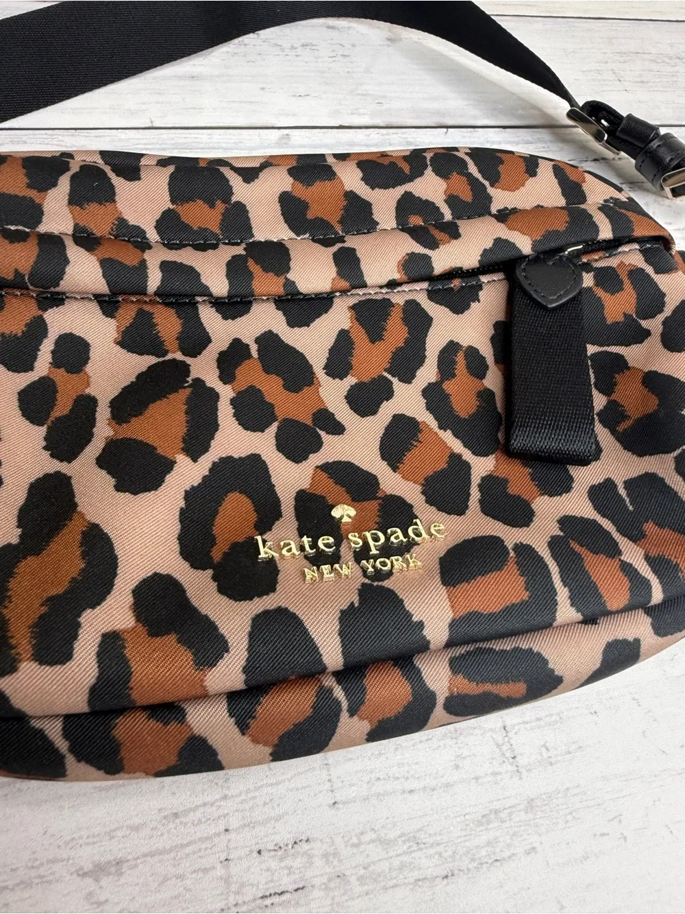 kate spade Leopard Print Crossbody Belt Bag - Brown/Black/Tan